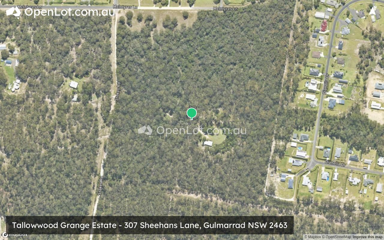 Satellite image for Tallowwood Grange Estate - 307 Sheehans Lane, Gulmarrad NSW 2463