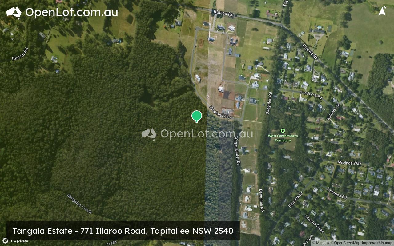 Satellite image for Tangala Estate - 771 Illaroo Road, Tapitallee NSW 2540