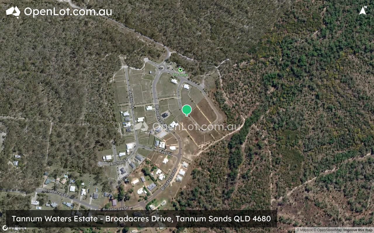 Satellite image for Tannum Waters Estate - Broadacres Drive, Tannum Sands QLD 4680