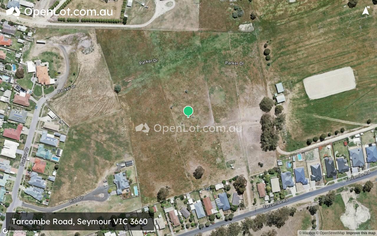 Satellite image for Tarcombe Road, Seymour VIC 3660