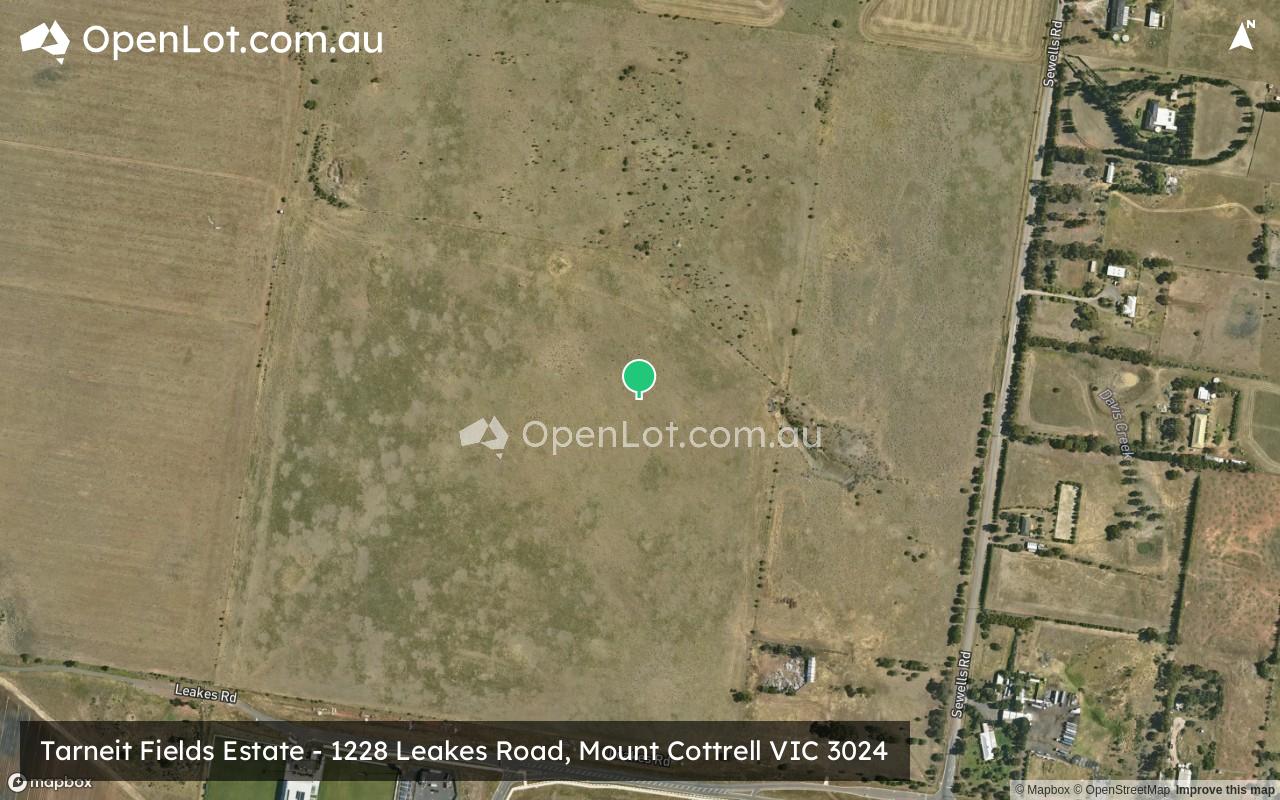 Satellite image for Tarneit Fields Estate - 1228 Leakes Road, Mount Cottrell VIC 3024
