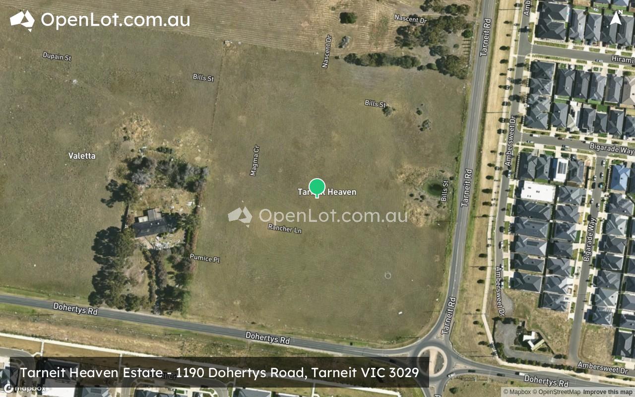 Satellite image for Tarneit Heaven Estate - 1190 Dohertys Road, Tarneit VIC 3029