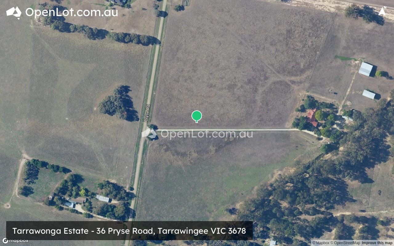 Satellite image for Tarrawonga Estate - 36 Pryse Road, Tarrawingee VIC 3678