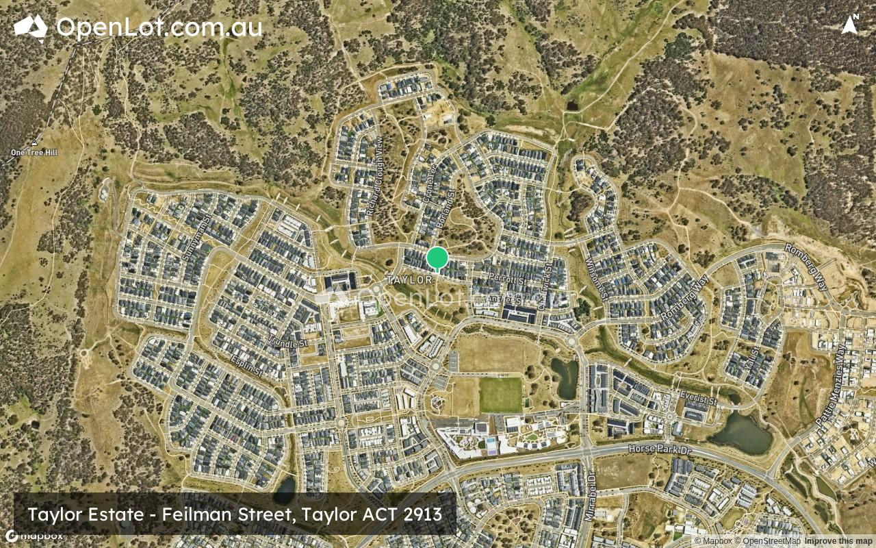 Satellite image for Taylor Estate - Feilman Street, Taylor ACT 2913