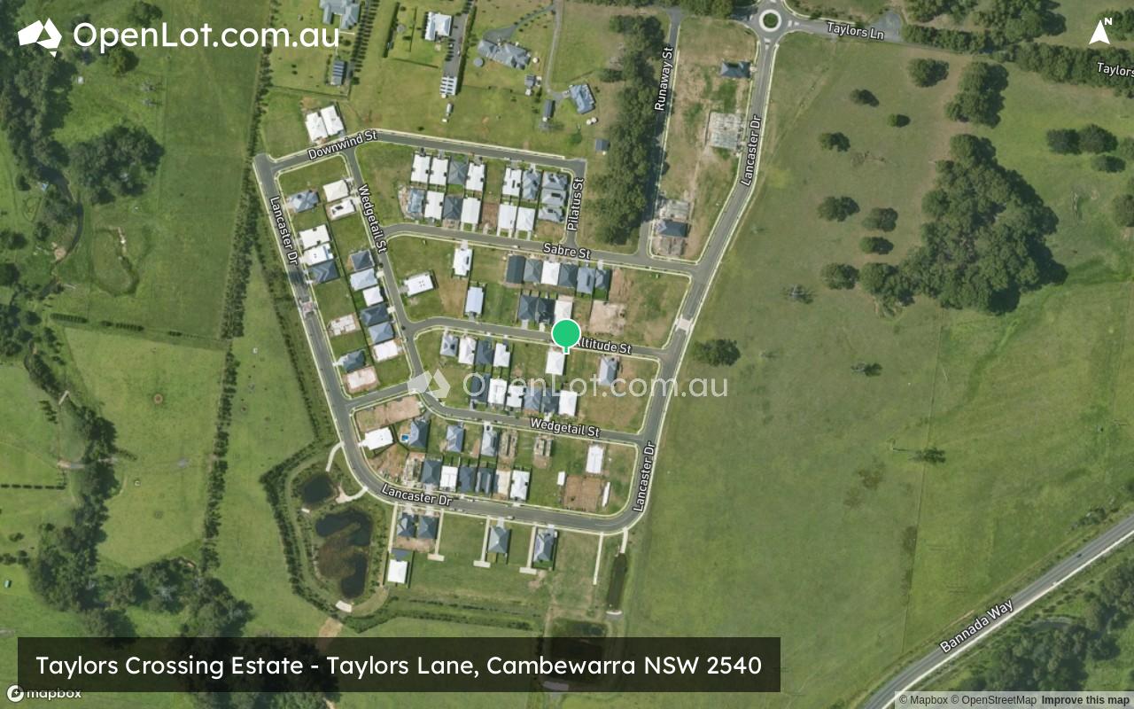 Satellite image for Taylors Crossing Estate - Taylors Lane, Cambewarra NSW 2540