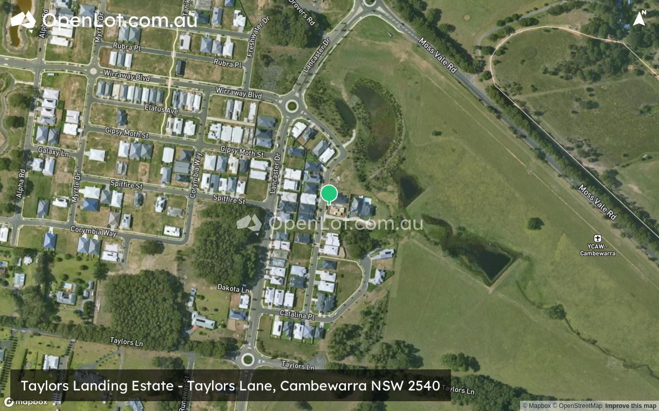 Satellite image for Taylors Landing Estate - Taylors Lane, Cambewarra NSW 2540
