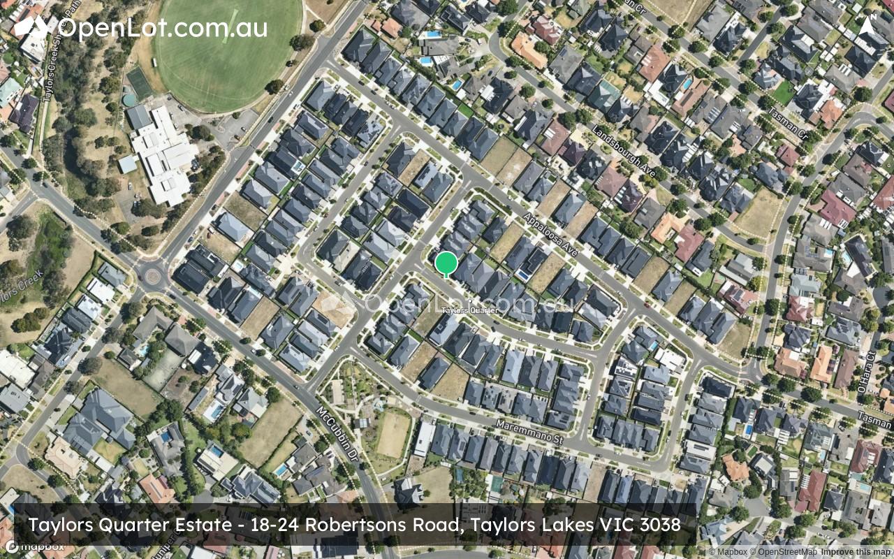 Satellite image for Taylors Quarter Estate - 18-24 Robertsons Road, Taylors Lakes VIC 3038