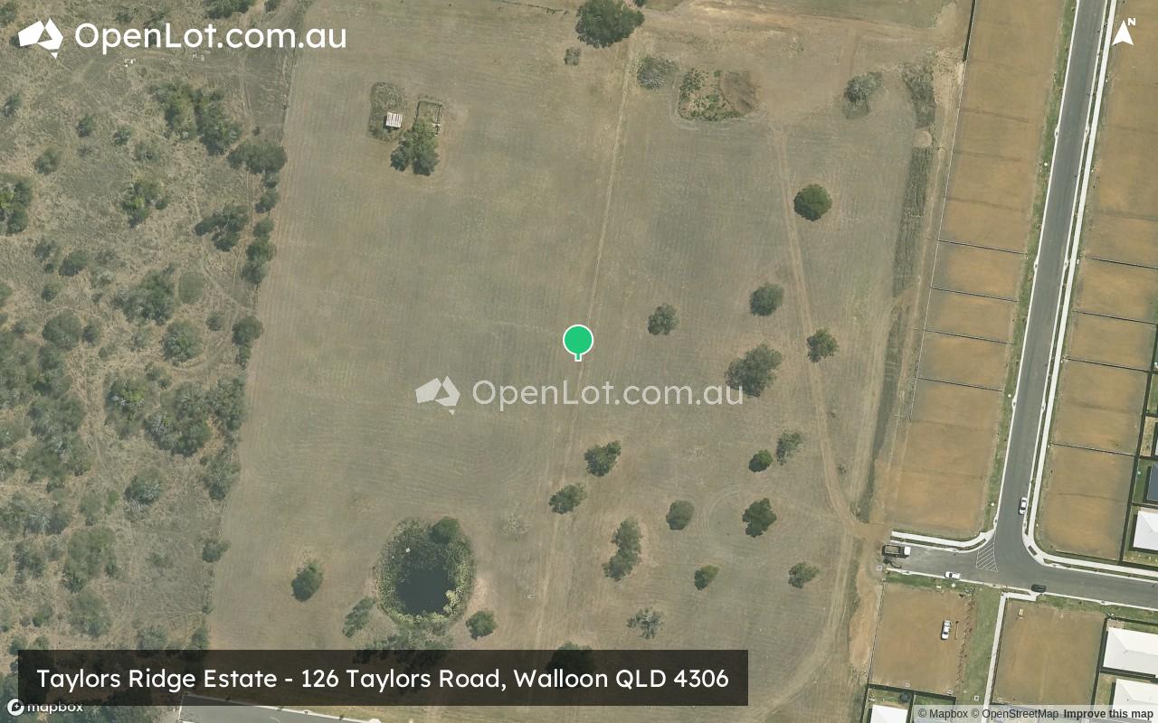 Satellite image for Taylors Ridge Estate - 126 Taylors Road, Walloon QLD 4306