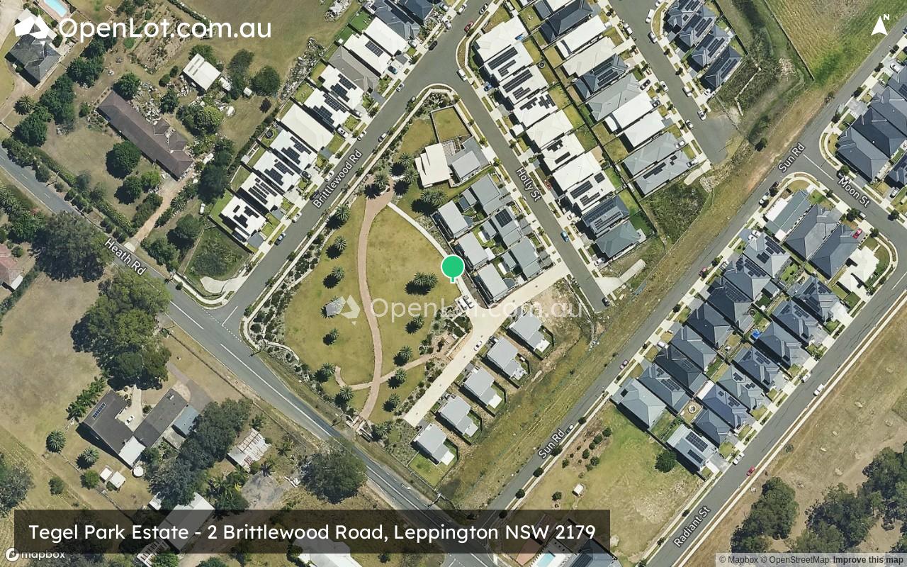 Satellite image for Tegel Park Estate - 2 Brittlewood Road, Leppington NSW 2179