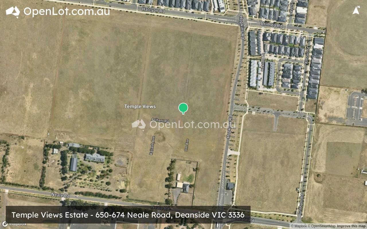Satellite image for Temple Views Estate - 650-674 Neale Road, Deanside VIC 3336