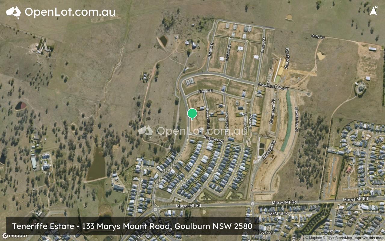 Satellite image for Teneriffe Estate - 133 Marys Mount Road, Goulburn NSW 2580