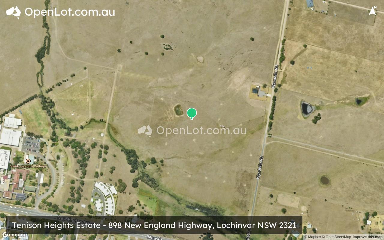Satellite image for Tenison Heights Estate - 898 New England Highway, Lochinvar NSW 2321