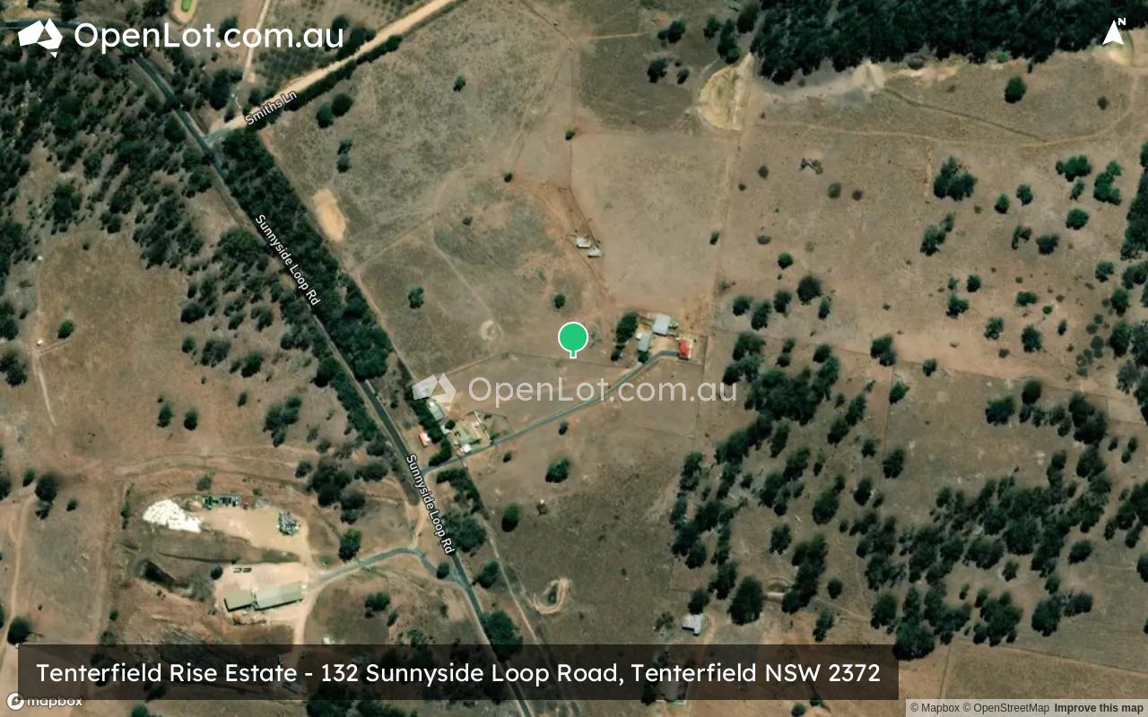 Satellite image for Tenterfield Rise Estate - 132 Sunnyside Loop Road, Tenterfield NSW 2372
