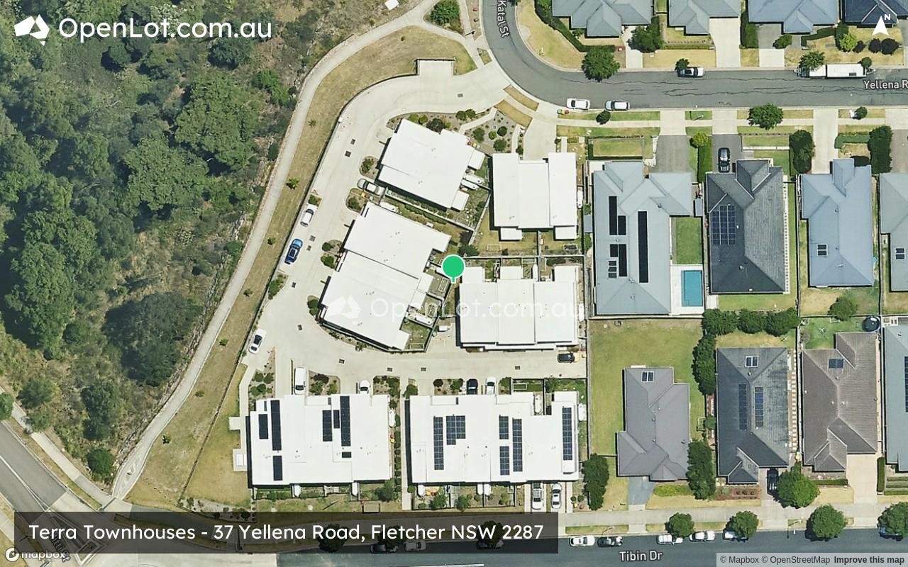 Satellite image for Terra Townhouses - 37 Yellena Road, Fletcher NSW 2287