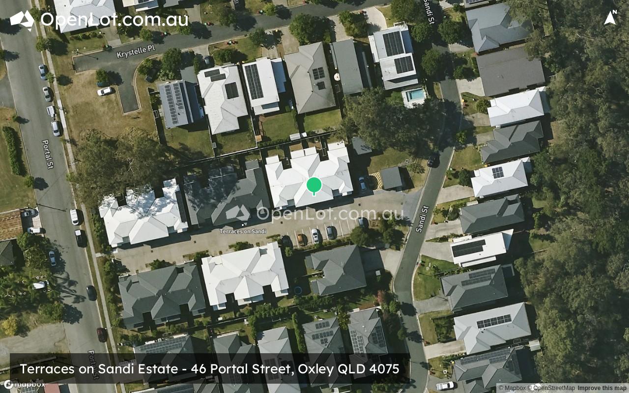 Satellite image for Terraces on Sandi Estate - 46 Portal Street, Oxley QLD 4075