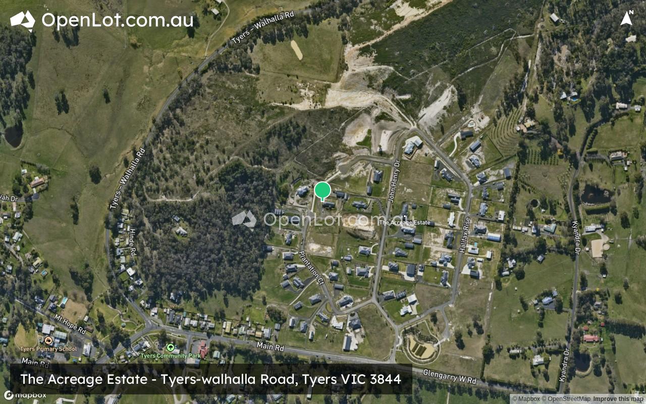 Satellite image for The Acreage Estate - Tyers-walhalla Road, Tyers VIC 3844