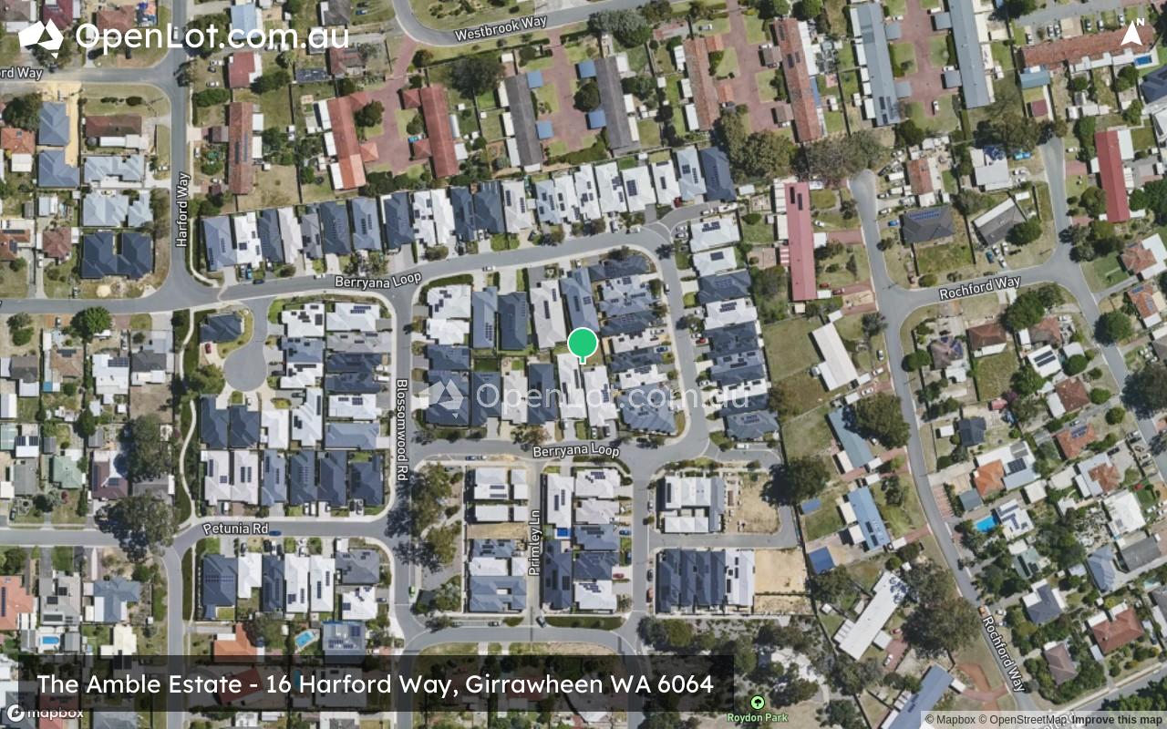 Satellite image for The Amble Estate - 16 Harford Way, Girrawheen WA 6064