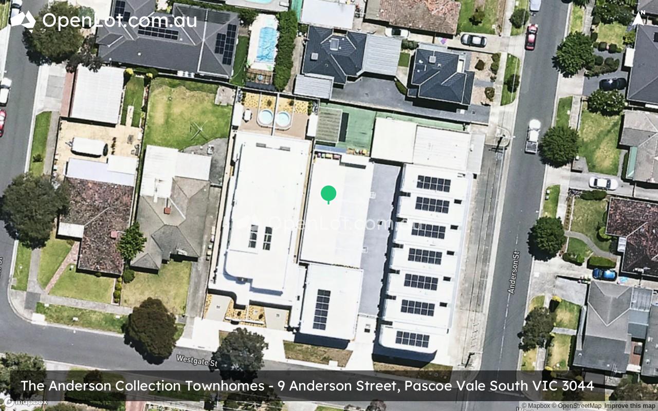 Satellite image for The Anderson Collection Townhomes - 9 Anderson Street, Pascoe Vale South VIC 3044
