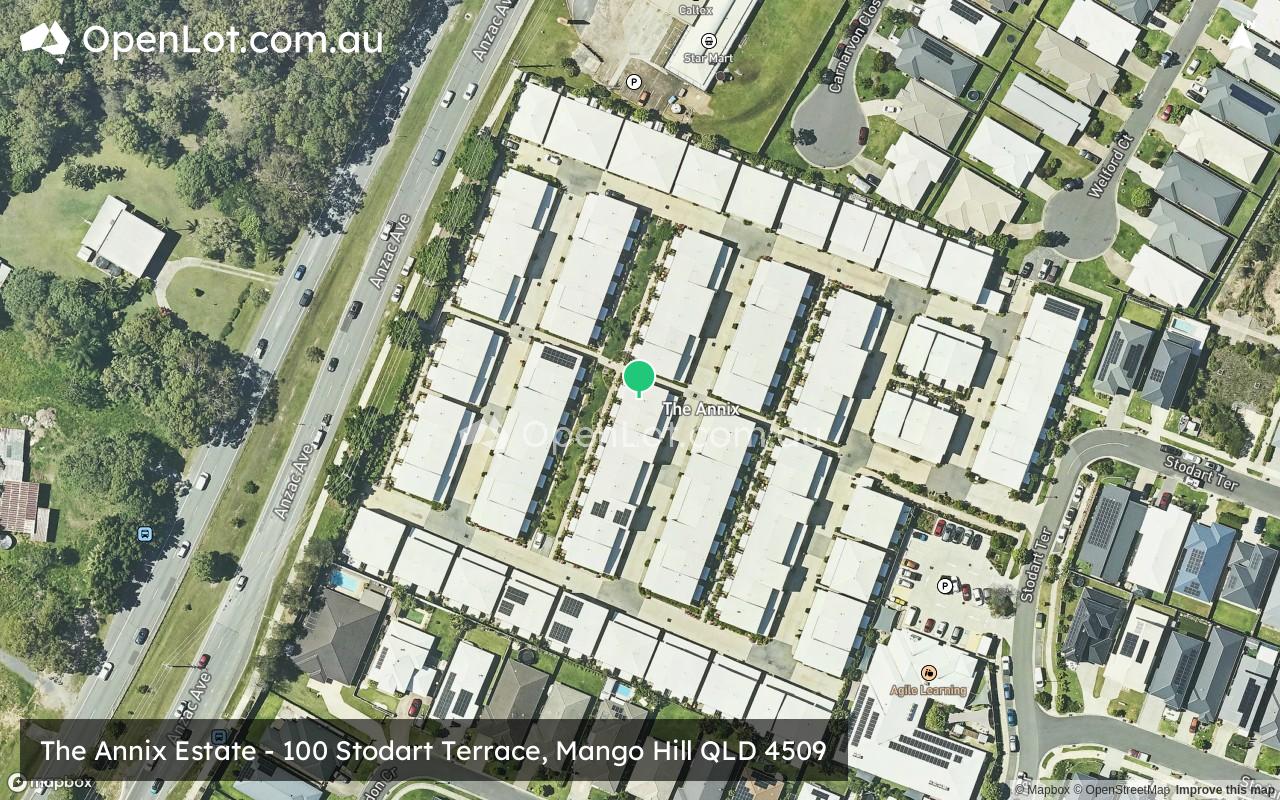 Satellite image for The Annix Estate - 100 Stodart Terrace, Mango Hill QLD 4509
