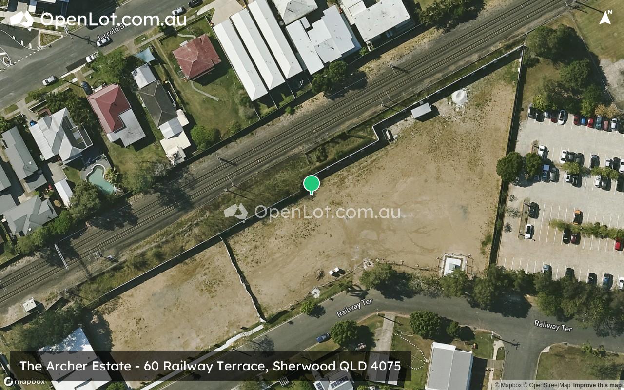 Satellite image for The Archer Estate - 60 Railway Terrace, Sherwood QLD 4075