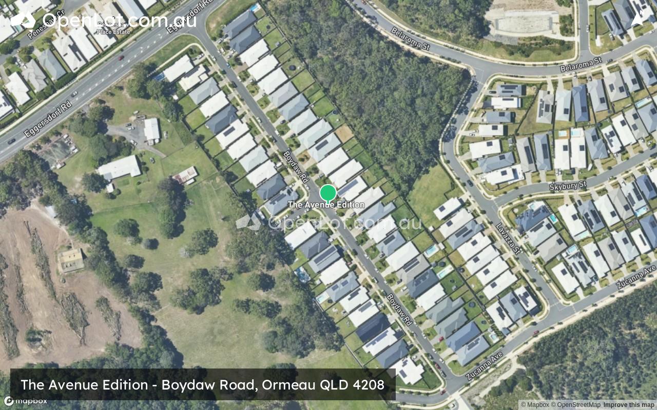 Satellite image for The Avenue Edition - Boydaw Road, Ormeau QLD 4208