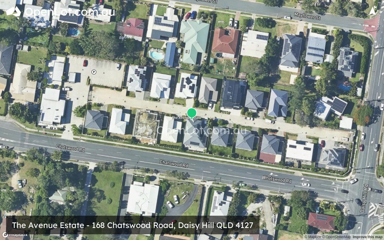Satellite image for The Avenue Estate - 168 Chatswood Road, Daisy Hill QLD 4127