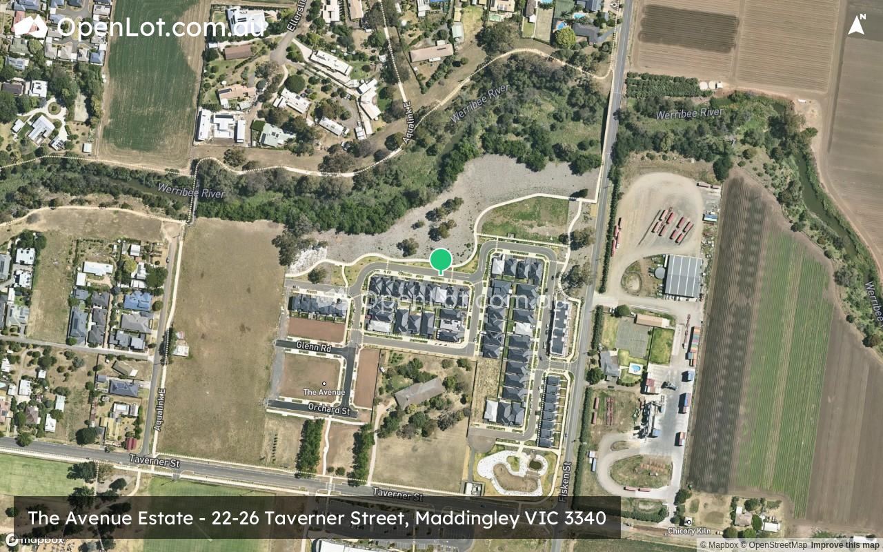 Satellite image for The Avenue Estate - 22-26 Taverner Street, Maddingley VIC 3340