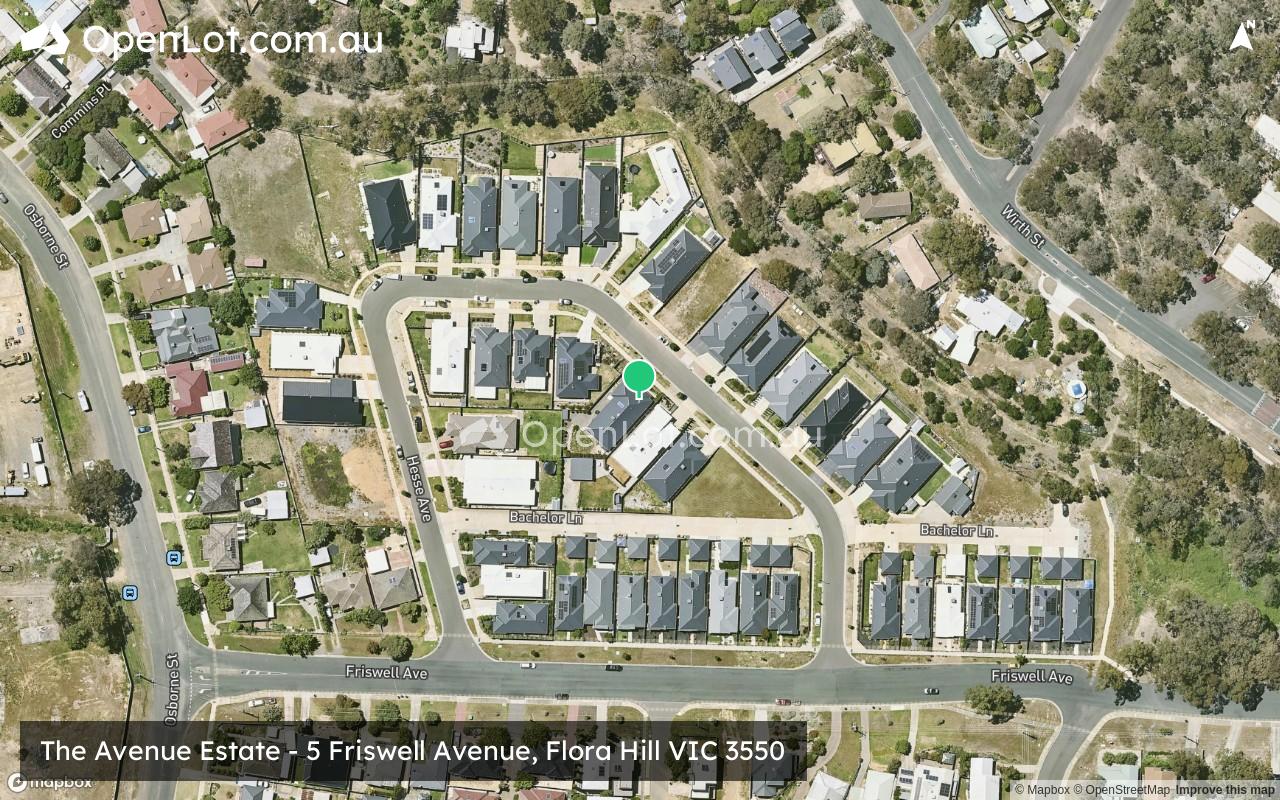 Satellite image for The Avenue Estate - 5 Friswell Avenue, Flora Hill VIC 3550
