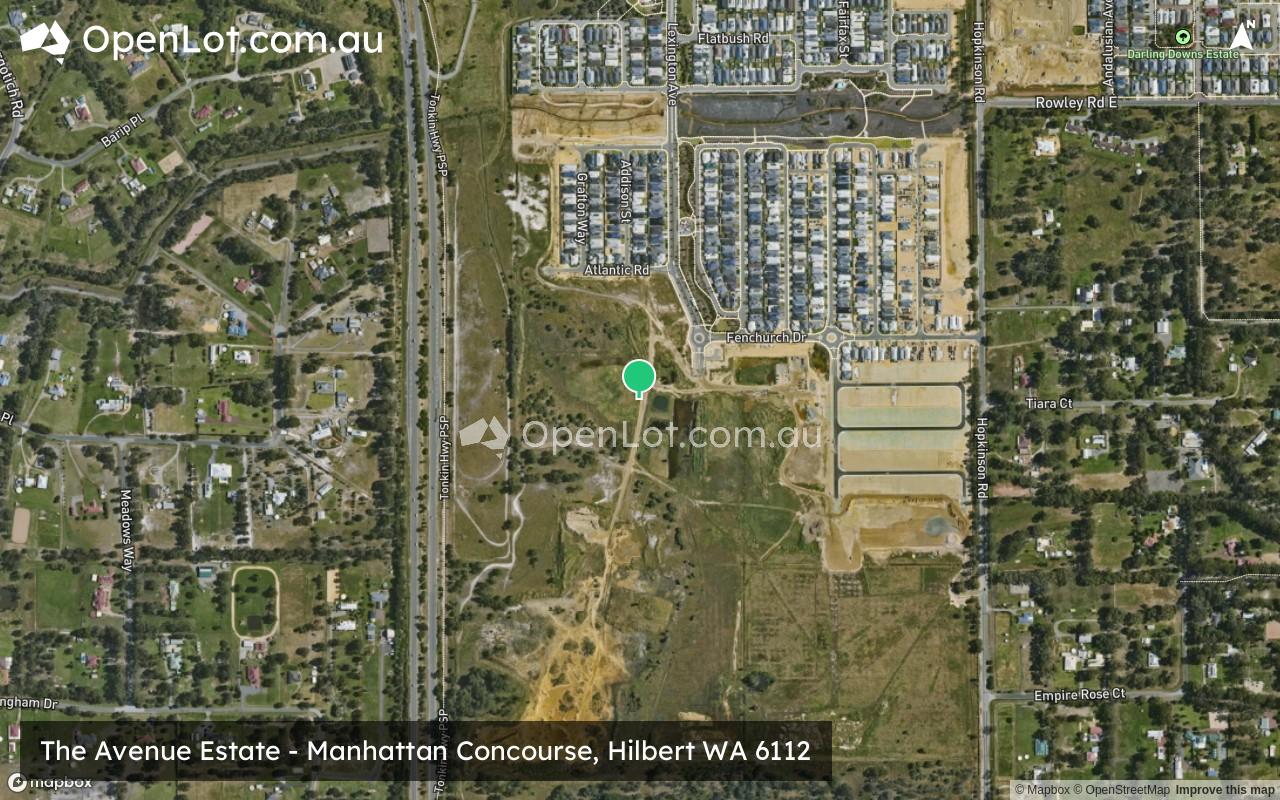 Satellite image for The Avenue Estate - Manhattan Concourse, Hilbert WA 6112