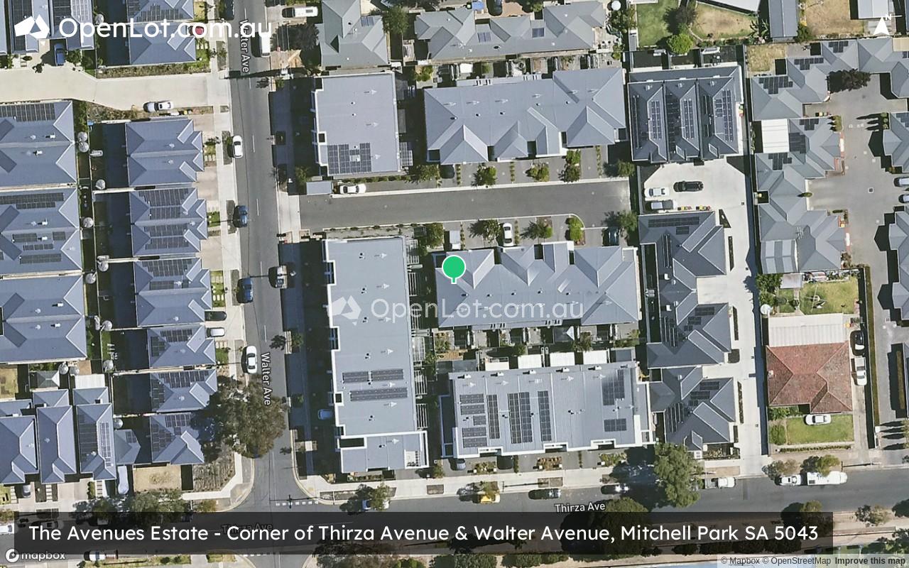 Satellite image for The Avenues Estate - Corner of Thirza Avenue & Walter Avenue, Mitchell Park SA 5043