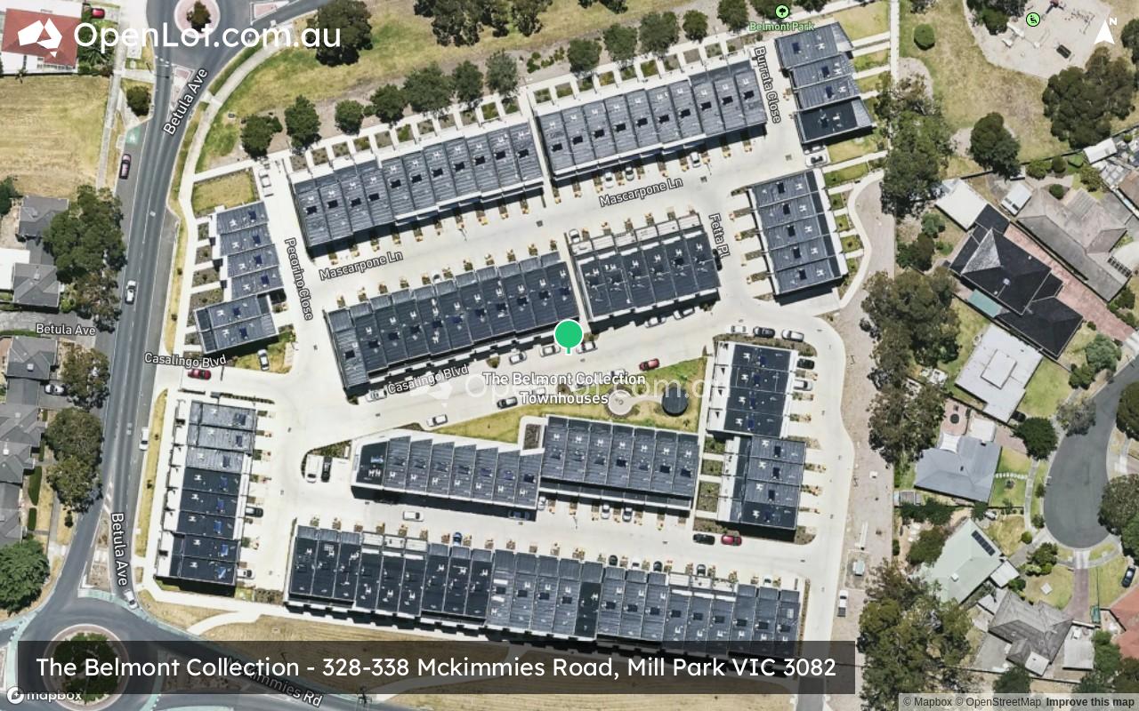 Satellite image for The Belmont Collection - 328-338 Mckimmies Road, Mill Park VIC 3082