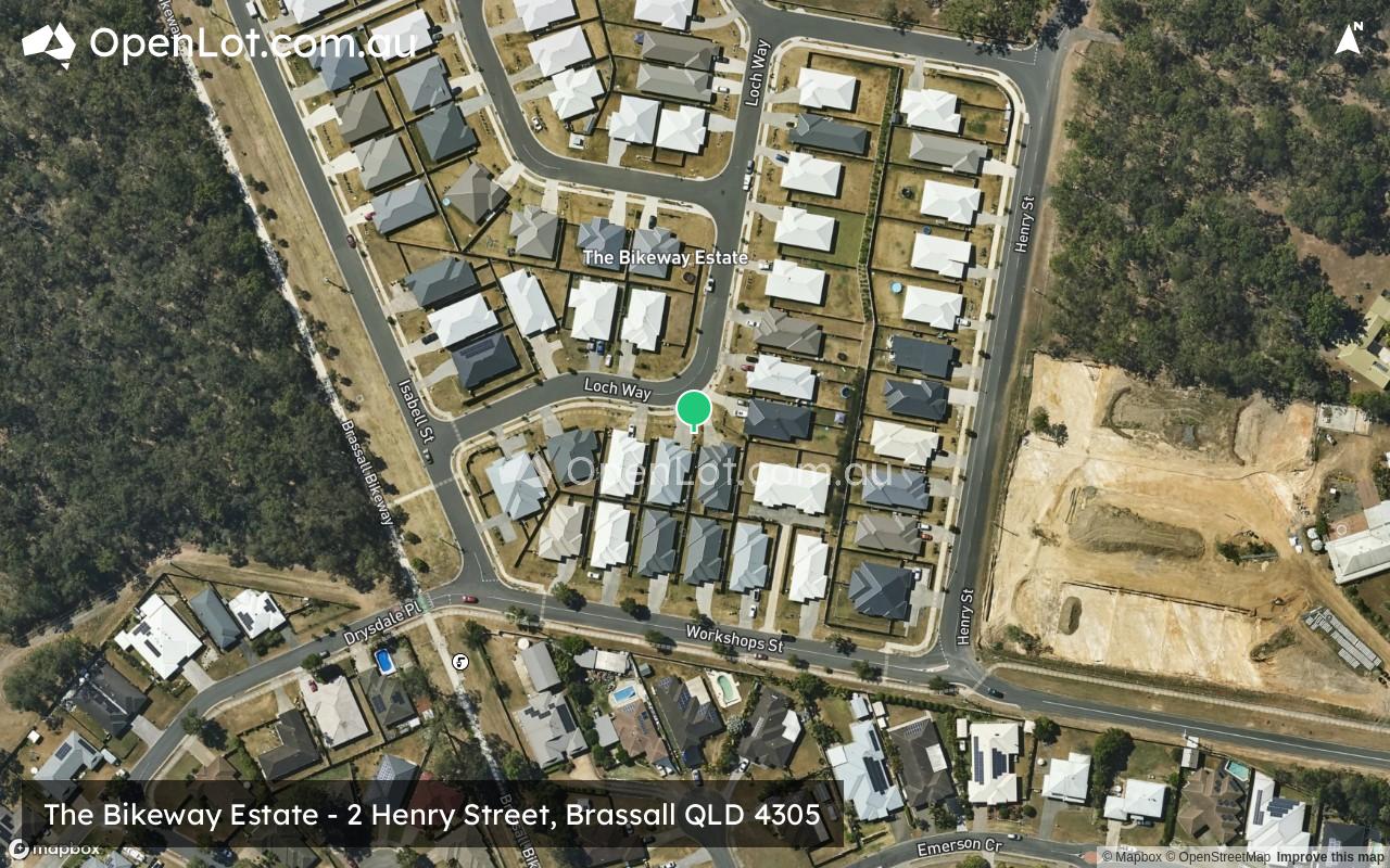 Satellite image for The Bikeway Estate - 2 Henry Street, Brassall QLD 4305
