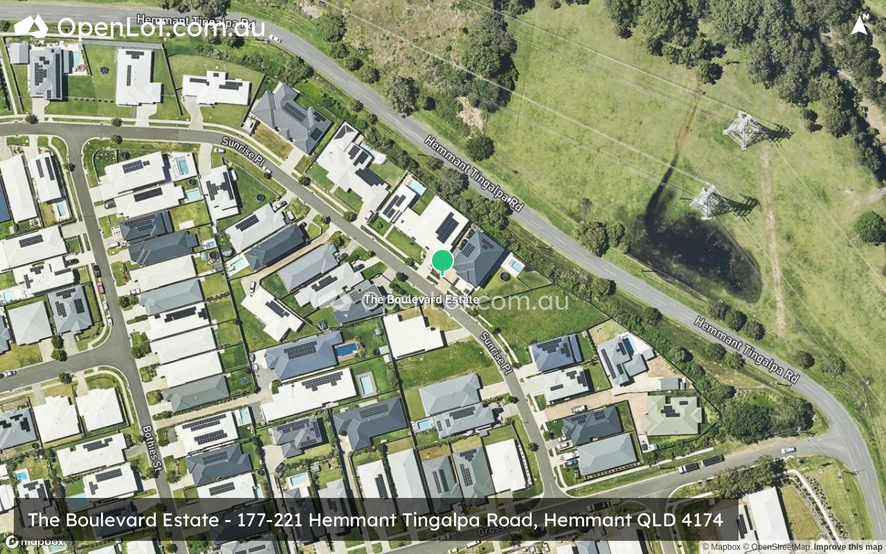 Satellite image for The Boulevard Estate - 177-221 Hemmant Tingalpa Road, Hemmant QLD 4174