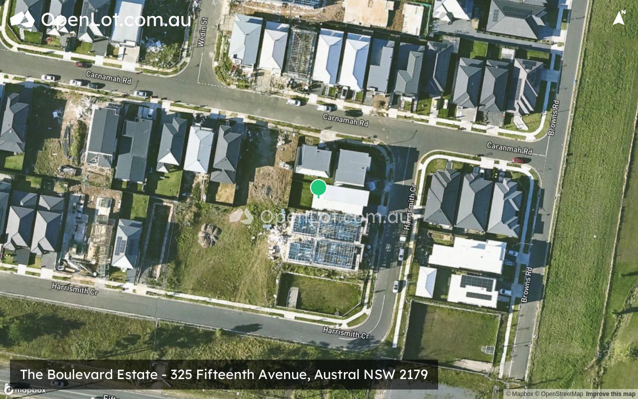 Satellite image for The Boulevard Estate - 325 Fifteenth Avenue, Austral NSW 2179