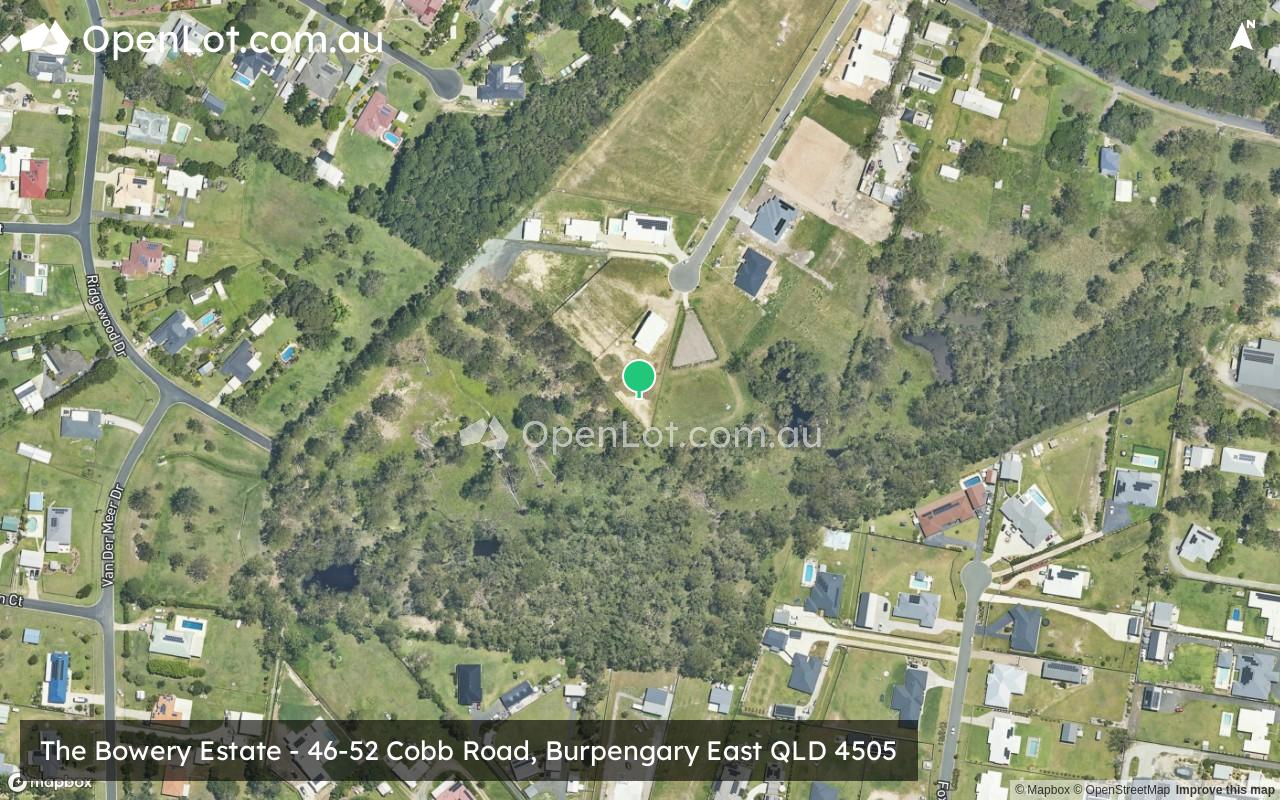 Satellite image for The Bowery Estate - 46-52 Cobb Road, Burpengary East QLD 4505