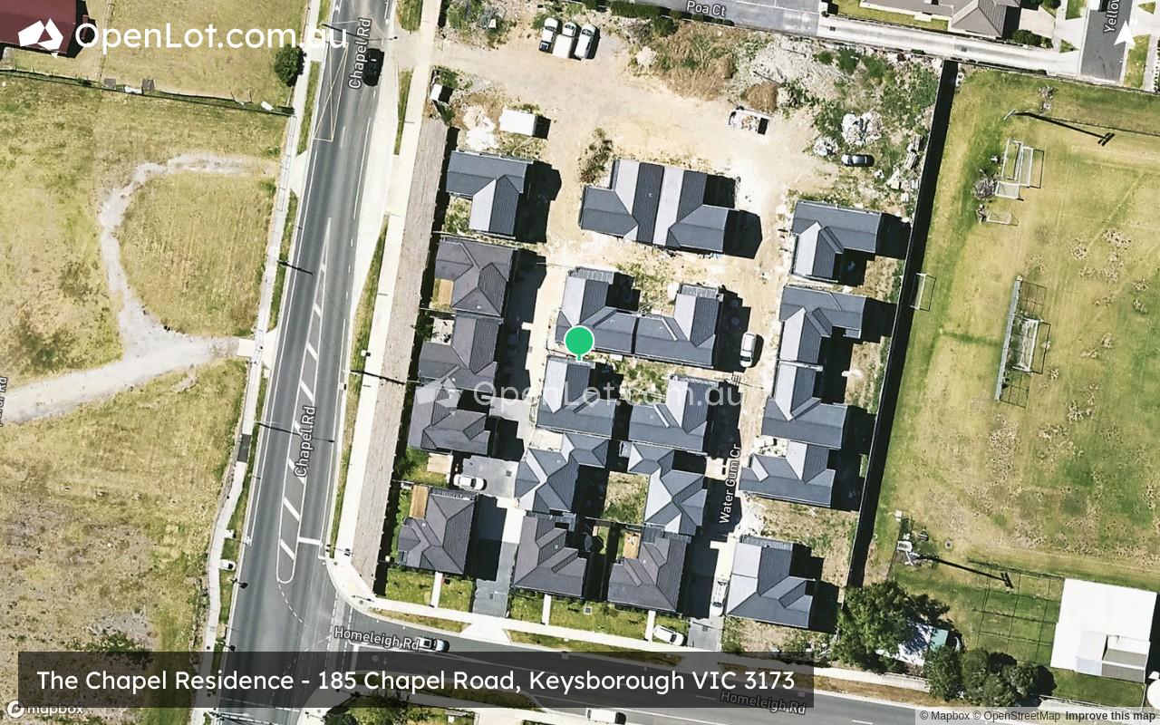 Satellite image for The Chapel Residence - 185 Chapel Road, Keysborough VIC 3173