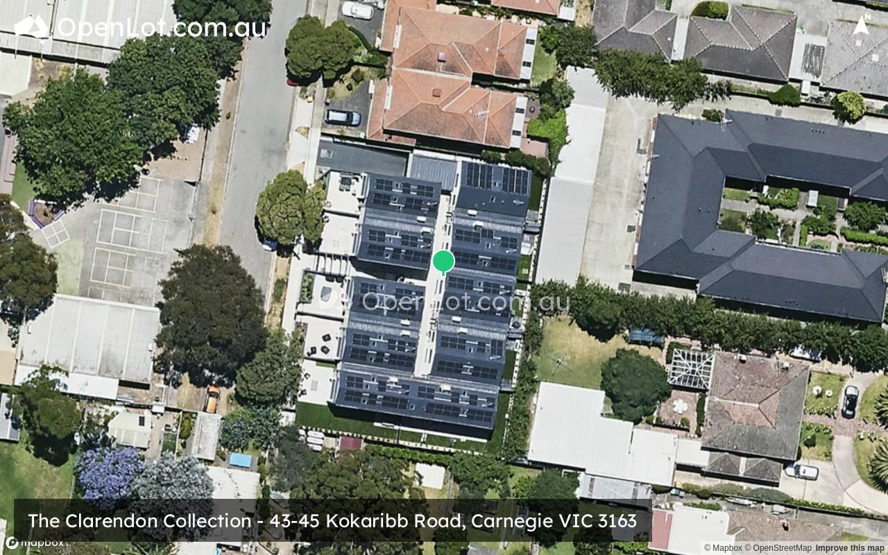 Satellite image for The Clarendon Collection - 43-45 Kokaribb Road, Carnegie VIC 3163