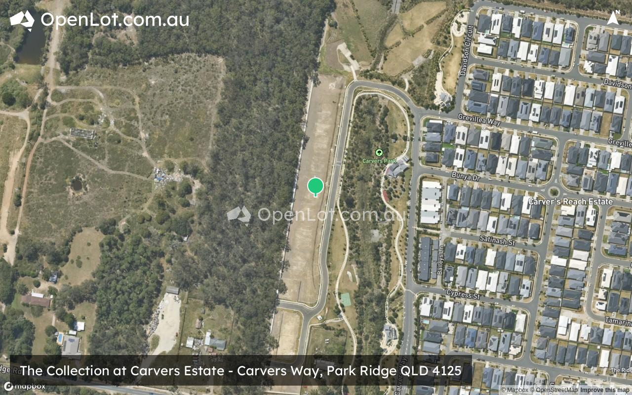 Satellite image for The Collection at Carvers Estate - Carvers Way, Park Ridge QLD 4125