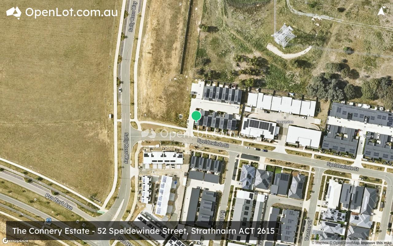 Satellite image for The Connery Estate - 52 Speldewinde Street, Strathnairn ACT 2615
