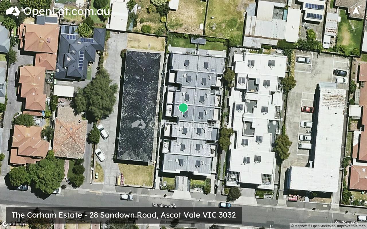 Satellite image for The Corham Estate - 28 Sandown Road, Ascot Vale VIC 3032