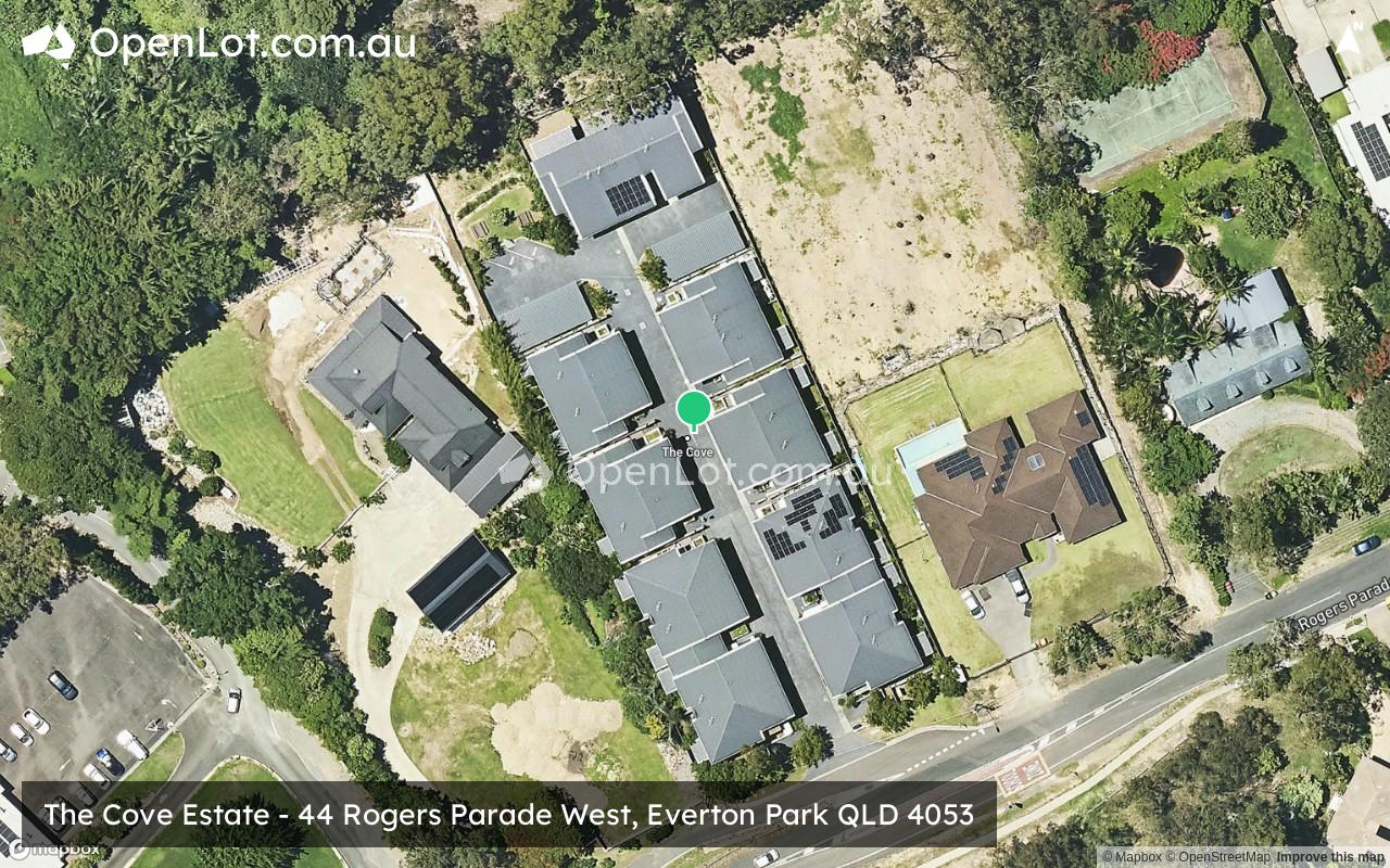 Satellite image for The Cove Estate - 44 Rogers Parade West, Everton Park QLD 4053
