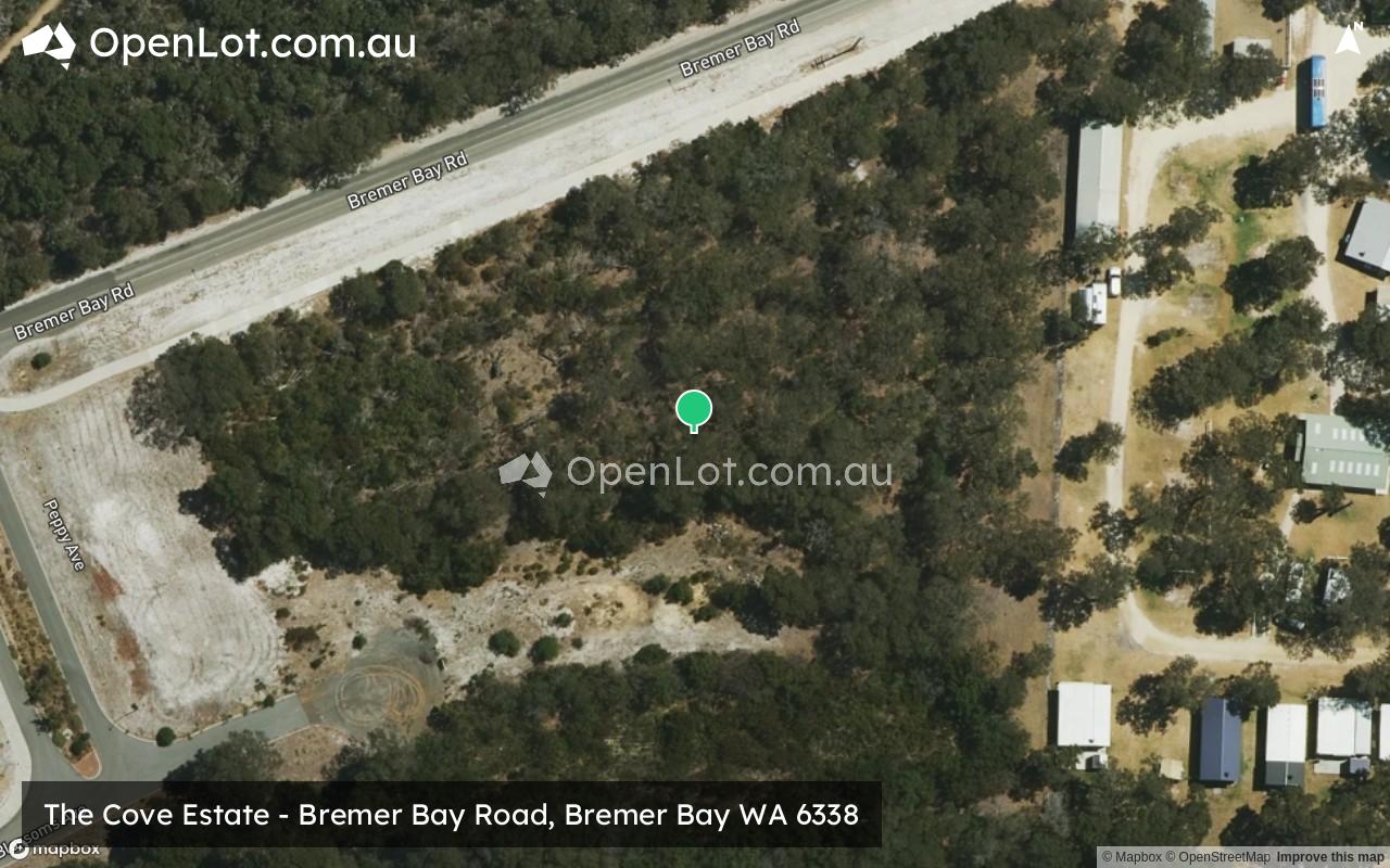 Satellite image for The Cove Estate - Bremer Bay Road, Bremer Bay WA 6338