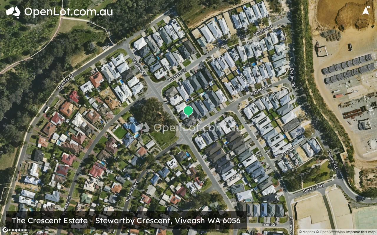 Satellite image for The Crescent Estate - Stewartby Crescent, Viveash WA 6056