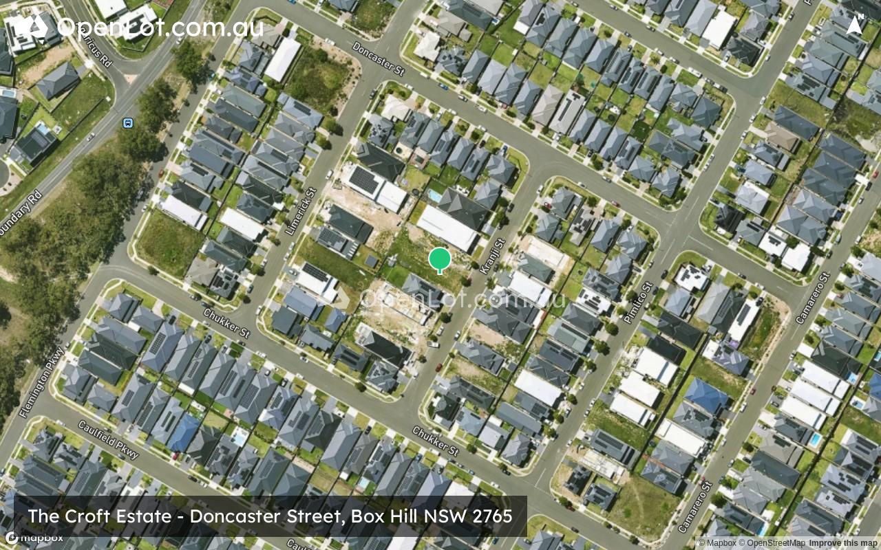 Satellite image for The Croft Estate - Doncaster Street, Box Hill NSW 2765