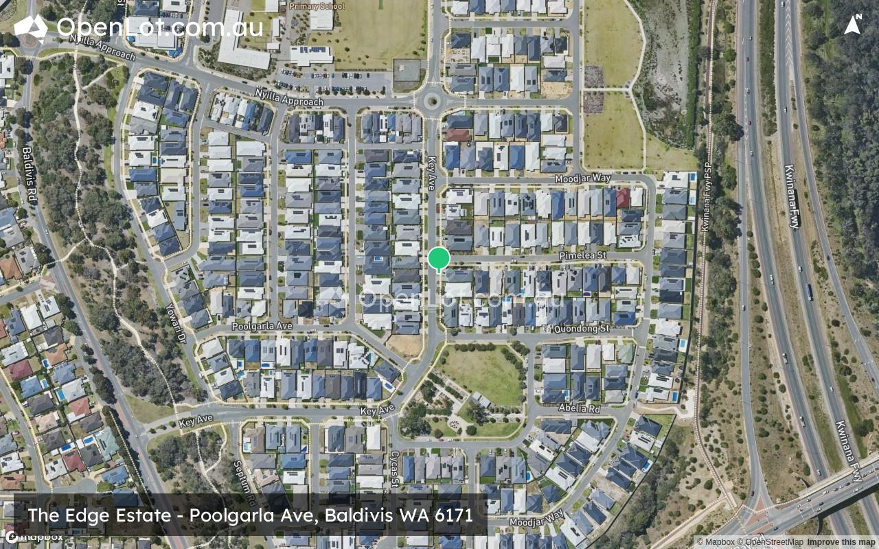 Satellite image for The Edge Estate - Poolgarla Ave, Baldivis WA 6171