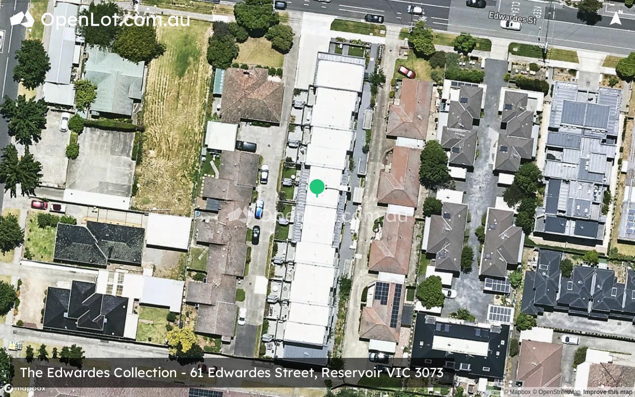 Satellite image for The Edwardes Collection - 61 Edwardes Street, Reservoir VIC 3073