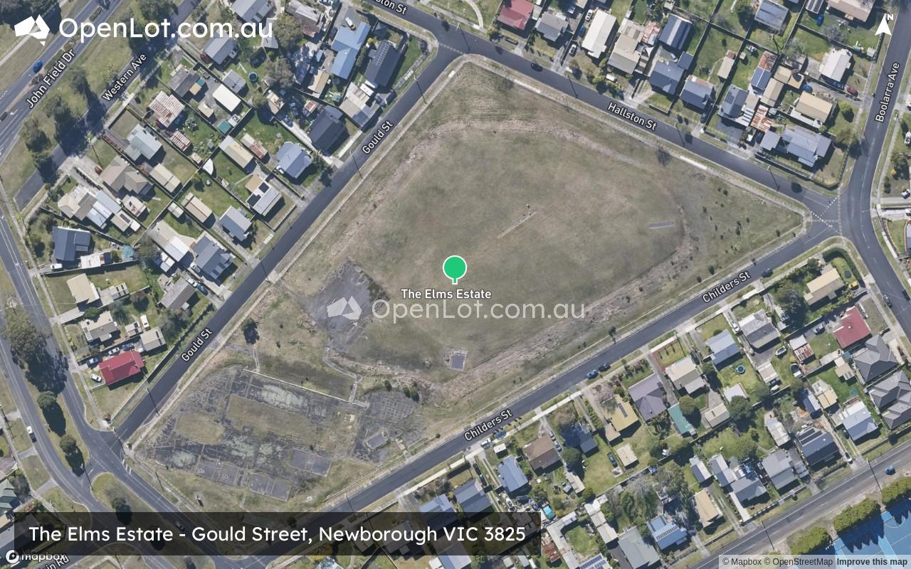 Satellite image for The Elms Estate - Gould Street, Newborough VIC 3825