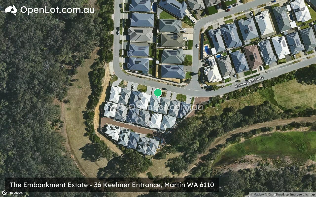 Satellite image for The Embankment Estate - 36 Keehner Entrance, Martin WA 6110