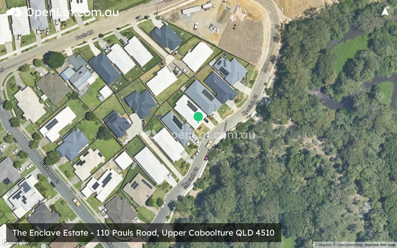 Satellite image for The Enclave Estate - 110 Pauls Road, Upper Caboolture QLD 4510