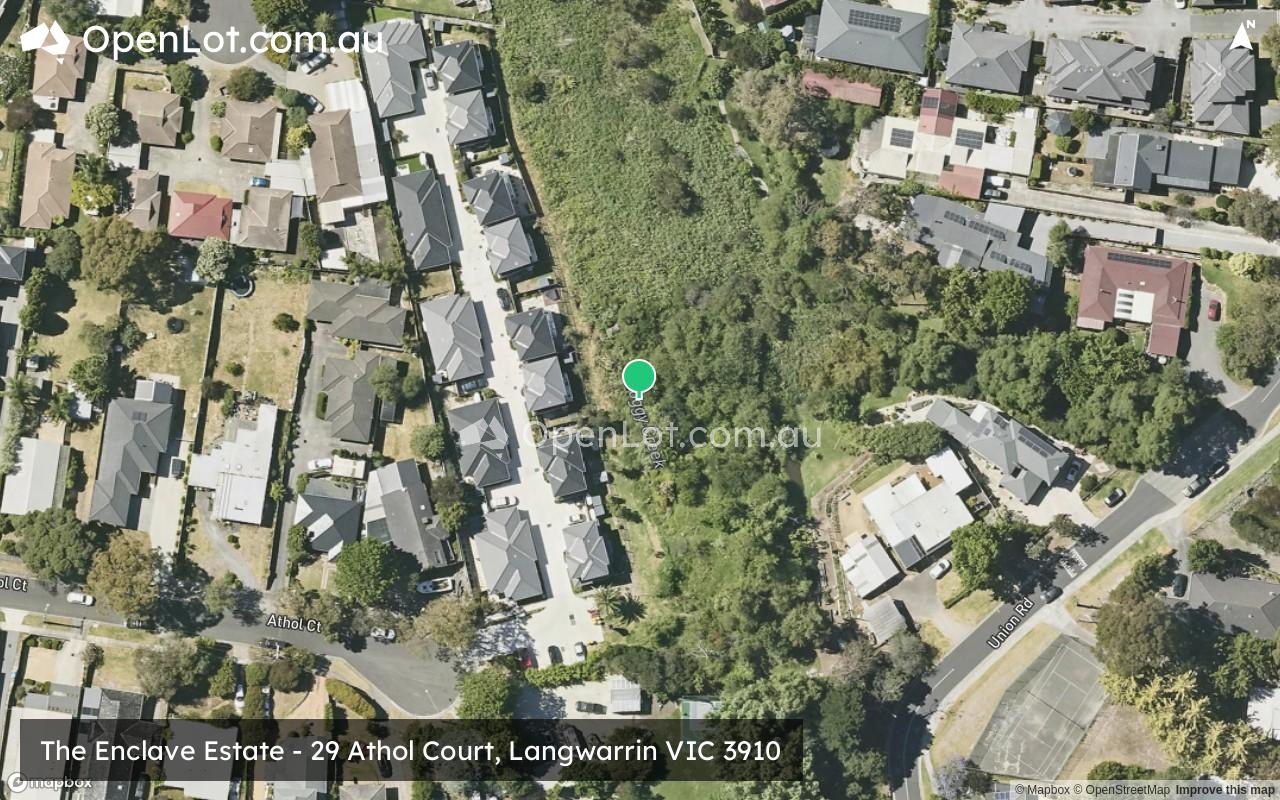 Satellite image for The Enclave Estate - 29 Athol Court, Langwarrin VIC 3910